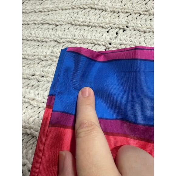 Talbots Sheath Dress Striped Lined Women's Plus Size 18 Blue Pink Red *Tiny Flaw - Picture 10 of 13